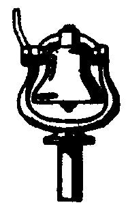 Cal Scale 190-281 HO Steam Engine Standard Rope Pull Type Bell with Bracket