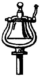Cal Scale 190-329 HO Steam Engine Old Style Brass Casting Bell w/Bracket