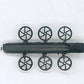 Cal Scale 190-487 HO Brake Wheel Plastic (Pack of 6)