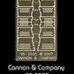 Cannon 2035 HO Photo-Etched Brass Athearn SD40 Engine Step Set