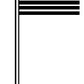 Campbell Scale Models 931 HO Scale United States Plastic Flagpole&Paper Flag Kit