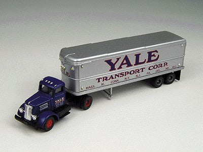 Classic Metal Works 31136 HO Mini Metals Yale White Super Power Tractor/Trailer