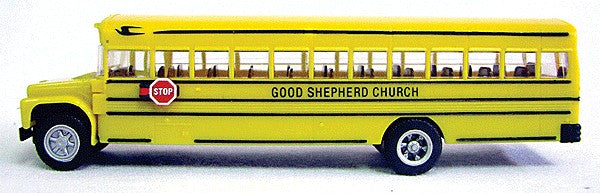 Con-Cor 0004-001046 HO Bluebird Good Shepherd Church Bus