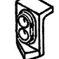 Details West HI-137 HO Scale Mars Flush Mount Type Twin Signal Light