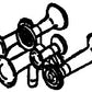 Details West 187 HO Scale Nathan M5 Five-Chime Air Horn One Piece