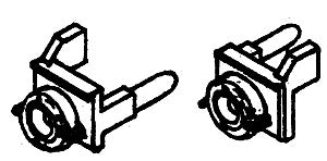 Details West 229 HO Scale Pilot-End-Mount G.E. EMD Ditch Lights With Lenses