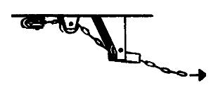 Custom Finishing 147 HO Hand Brake Chain Guides for Alco RS Diesels (Pack of 6)