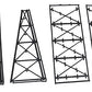 Micro Engineering 75-176 N Tall Steel Viaduct Tower Kit  Tower or Two Bents