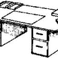 Evergreen Hill 647 HO ScaleDesk Top and File Cabinet