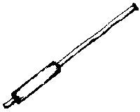 Evergreen Hill 655 HO Muffler (Pack of 3)