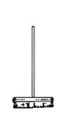 Evergreen Hill EH8002 O Unpainted Metal Push Broom (Pack of 4)