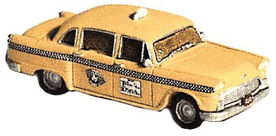 GHQ 51011 N Road Master Series Checker Taxi Cab Kit w/Decals Unpainted Pewter