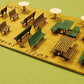 GCLaser 11103 HO Scale Laser Cut Picnic Tables, Round Tables, & Chairs - Kit