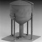 Tichy 7012 HO Scale 100,000 Gallon Version Standard Steel Water Tank Plastic Kit