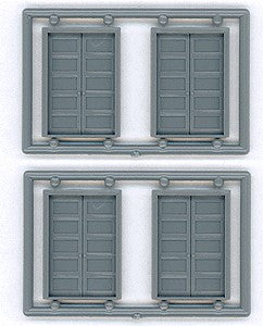 Tichy 8124 HO 54" x 80" 5-Panel Double Doors (Pack of 4)