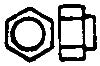 Grandt Line 127 O 1-1/2? Hex Nut & Bolt Without Washer (Pack of 100)