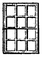 Grandt Line 5009 HO 36" X 56" 12-Pane Double-Hung Window (Pack of 8)