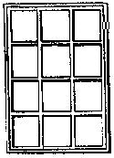 Grandt Line 5077 HO 72? x 102? Single Sash 12-Lihgt Window (Pack of 4)
