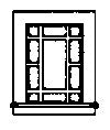 Grandt Line 8022 N Victorian Picture Window (Pack of 8)