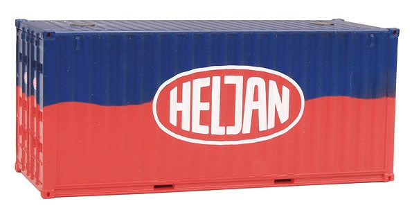Heljan 858903 HO Scale Heljan Magnetic Metal Container (Set of 4)