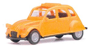 Herpa 020824 HO Orange Citroen 2 CV Folding Roof Open