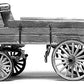 Jordan Products 107 HO Scale Old Farm Wagon With 2-Horse Team & Driver Kit