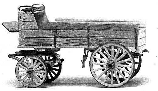 Jordan Products 107 HO Scale Old Farm Wagon With 2-Horse Team & Driver Kit