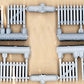 JL Innovative Design 361-705 HO Scale Picket Fence Clean White