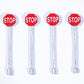 JL Innovative Design 851 HO Custom Street Signs Stop Sign Red (Pack of 4)