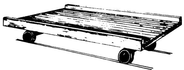 Keystone 48 HO Scale Lumber Carts (Pack of 2)