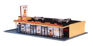 Life Like 433-1330 HO Scale Ace Super Market Molded in Colors Building Kit