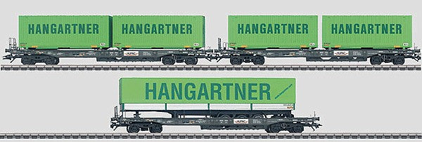 Marklin 47453 HO Scale Deep Well Flat 3-Car SBB NIB
