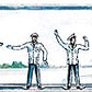 Merten Z-2252 Z Scale Police Officers/Traffic Policemen Figures (Set of 6)