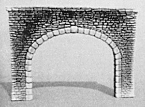 Pre-Size 204 N Scale Double Random Stone Tunnel Portal