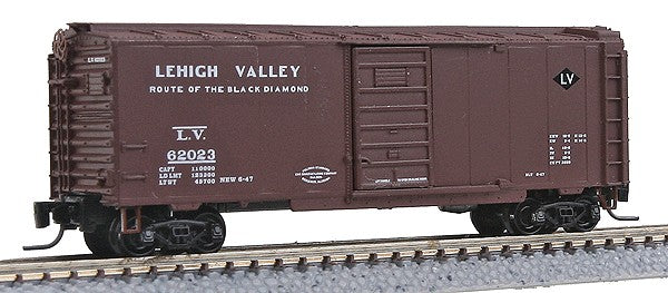 Micro-Trains 50000552 Z Lehigh Valley 40' Standard Single Door Box Car #62023
