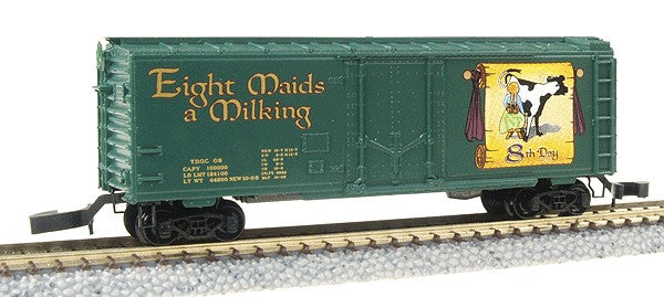 Micro-Trains 50200381 Z Eight Maids a Milking 40' Plug-Door Box Car #08