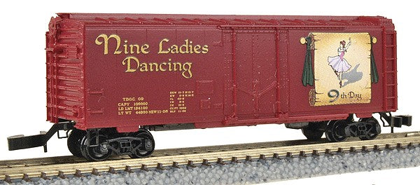 Micro-Trains 50200391 Z 9th Day Nine Ladies Dancing 40' Plug Door Box Car #09