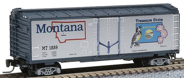 MicroTrains 50200508 Z Scale Montana State 40' Standard Plug Door Boxcar #1889