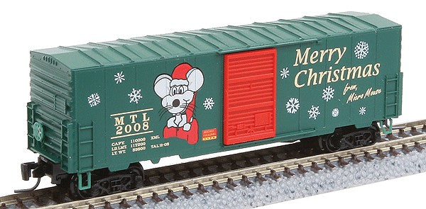 Micro-Trains 50300050 Z Christmas Car Micro Mouse 40' Single Door Box Car #2008