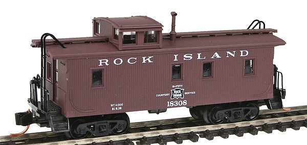 Micro-Trains 05100140 N Scale Rock Island 34' Wood Sheathed Caboose #18308 LN/Box