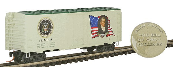 Micro-Trains 07400105 N James Monroe 40' Plug Door Boxcar #1817-1825 w Ladders LN/Box