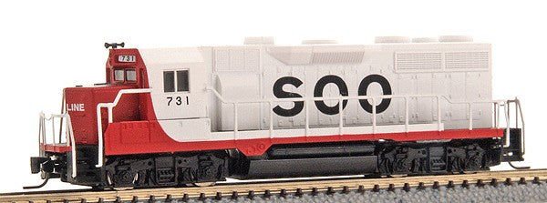 Micro-Trains 98101072 Z Soo Line GP-35 Powered Diesel Locomotive #731