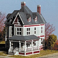 Miller Engineering V202 N Scale The Eastlake - Victorian Home Building Kit