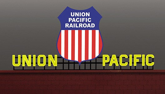 Miller Engineering 3781 HO/O Scale Union Pacific Animated Neon Billboard Kit