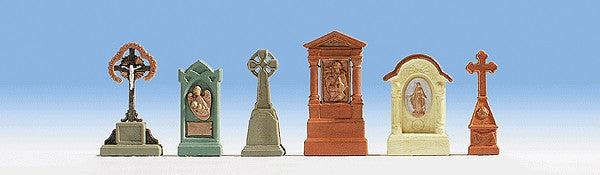 Noch 14871 HO Assortment of Gravestones (Pack of 6)