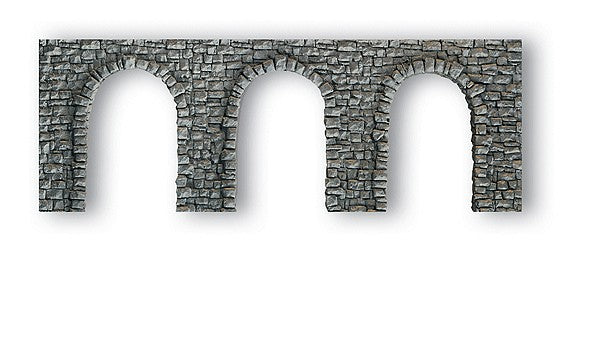 Noch 58260 HO Scale Quarry Stone Arcade Wall