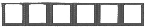 New England Rail Service 529-203 Car Window Sets (Plastic) Single Coach Windows
