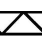 Plastruct 90411 3/16" x 3-1/4" x 1/8" Warren Open Web Truss (Pack of 2)
