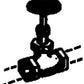 Precision Scale Company 3035 HO Scale Tee Globe Valves Cored .012" For 3/4" Pipe