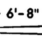 Precision Scale Company 31411 HO R&L NS Dockside Switcher Main Rod (Pack of 2)